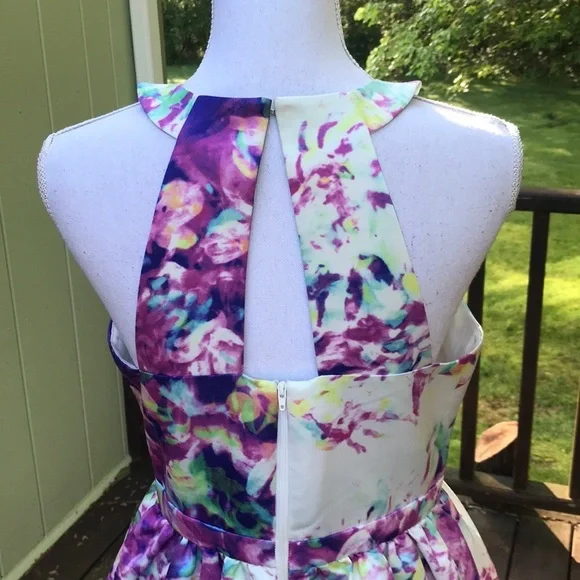 NWT! Parker size 8, white multi halter dress - Picture 5 of 8